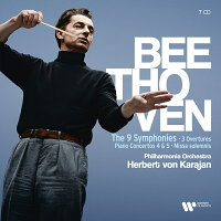 Beethoven (1770-1827): Complete Symphonies, Missa Solemnis, Piano Concertos No. 4 & 5 "Emperor" and Others - Herbert von Karajan & Philharmonia Orchestra, Vienna (1CD)